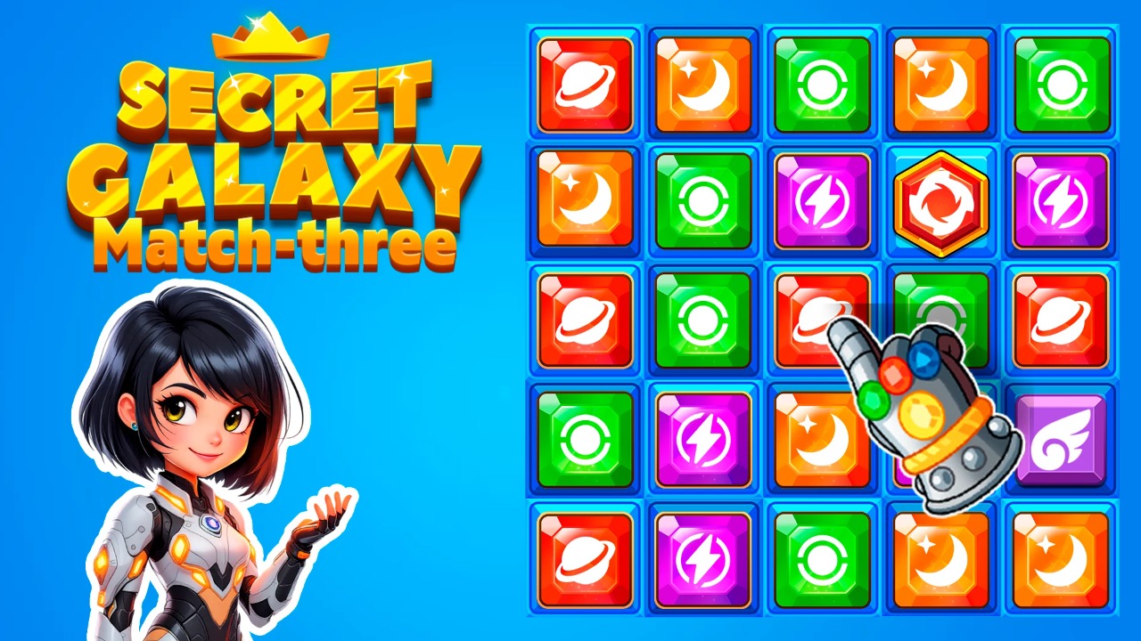 Secret Galaxy. Match-three Cover